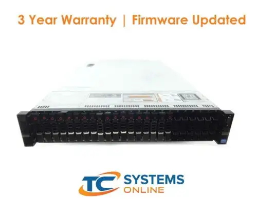 Dell R720Xd 26Xsff 2X E5-2630V2 2.6Ghz=12Core 32Gb 18X900Gb 10K H710P
