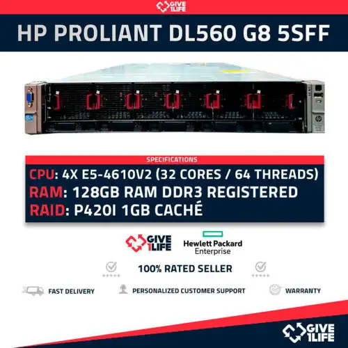 Lot 2Pcs Dl560 G8 5Sff Flowmastering-
