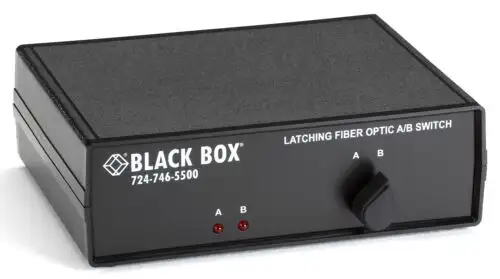 Black Fiber Optic A/B Desktop Switch Sw1002A