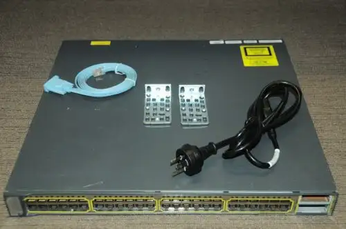 Cisco Ws-C3750E-48Td-E Switch 48-Port Gige Stackable W/Racks 1Yrwty Taxinv