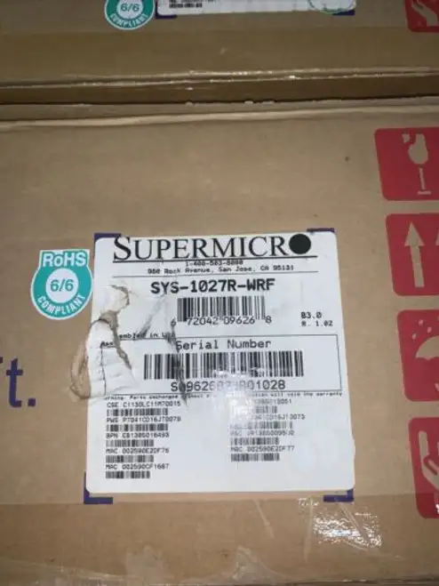 Supermicro Sys-1027R-Wrf Server