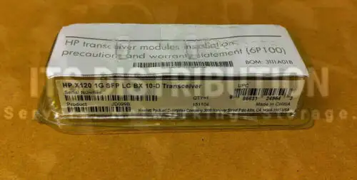 Jd099B I Genuine Hpe Gigabit Ethernet Sfp (Mini-Gbic) Transceiver