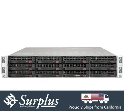 2U Supermicro 4 Node Server 6026Tt-Htrf 8X Xeon X5650 6 Core 2.66Ghz 128Gb Rail