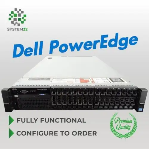 Dell Poweredge R820 16 Sff Server 4X E5-4610 2.4 Ghz 24C 128Gb No Drive