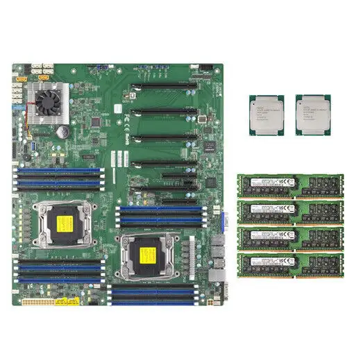 Supermicro X10Drg-Q Motherboard+2X E5-2687W V3 20 Core 3.1G-3.5G +4X Ddr4 32G