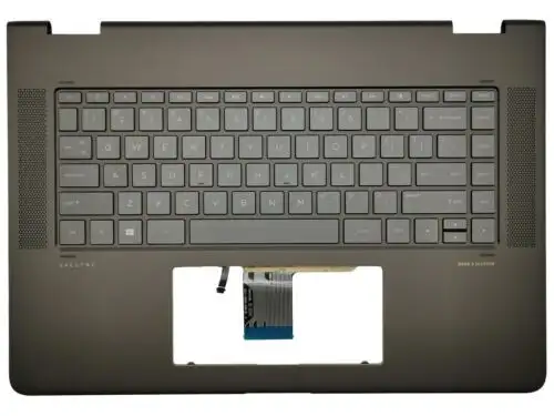Hp Spectre 15-Bl Palmrest Touchpad Cover Keyboard Us Int Backlit 912995-B31