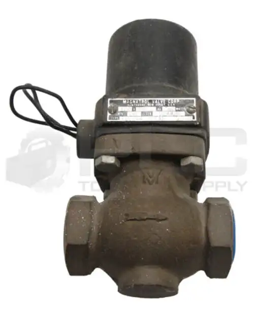 New Magnatrol Valve Corp 116S44 Brass Solenoid Valve 120V 90Psi 1-1/8" Read