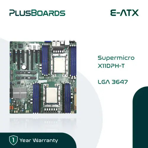Supermicro X11Dph-T E-Atx Motherboard With 2X Gold 6132 And 128Gb Memory