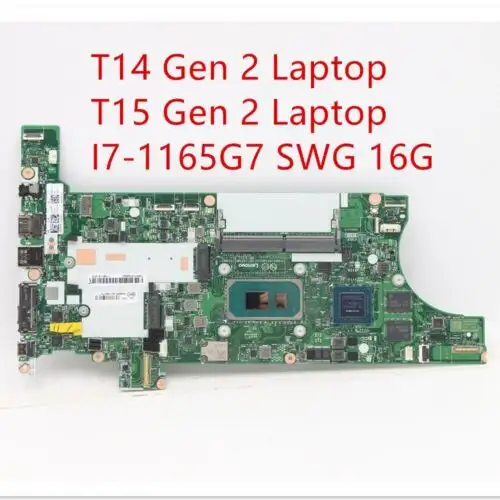 Hauptplatine für Lenovo Thinkpad T14 T15 Gen 2 I7-1165G7 Swg 16G 5B21B88700