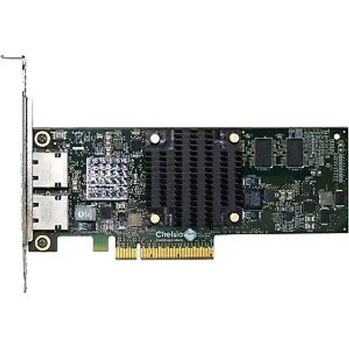 Chelsio 2-Port Low Profile 1/10Gbe Base-T Uwire Adapter With Pci-E X8 Gen 3