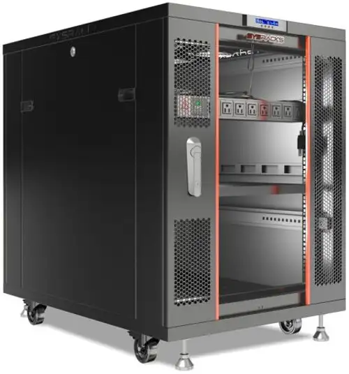 Server Rack 18U Enclosed 39-Inch Deep Cabinet Locking Networking Data Enclosure