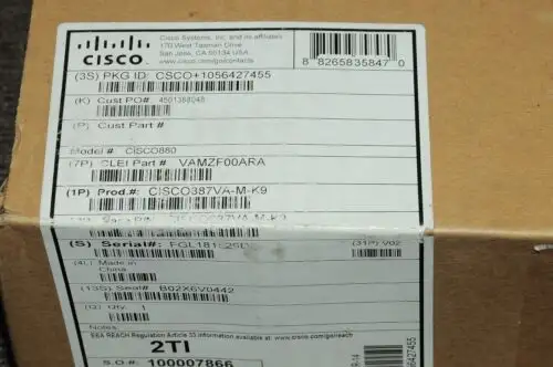 Brand Cisco887Va-M-K9 Intergrated Services Router Gateways 1Yrwty Taxinv