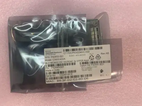New Hpe P42043-001 Mellanox Mcx631102 Mcx631432A 10/25Gbe 2P Sfp28 Ocp3 Adapter