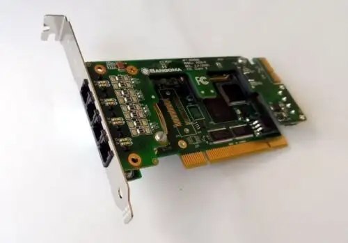 Sangoma A20406 8 Fxs 12 Fxo Analog Card - Pci