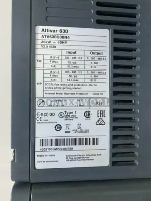 Atv630D30N4 30Kw Frequency Converter
