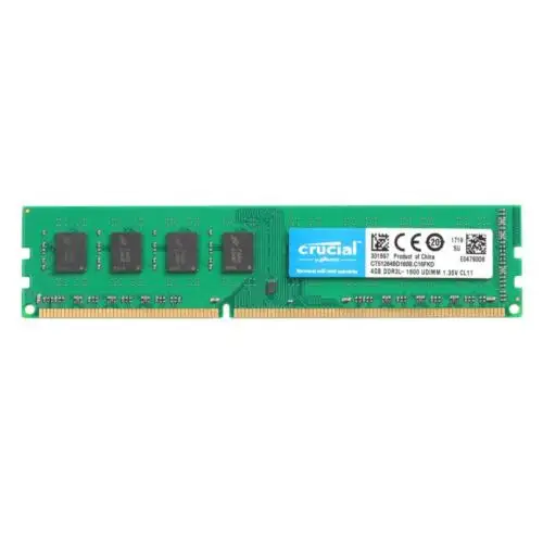 200Pcs Lot Crucial 4Gb Ddr3L 1600Mhz Pc3L-12800 Desktop 1.35V Ram Ct51264Bd160B