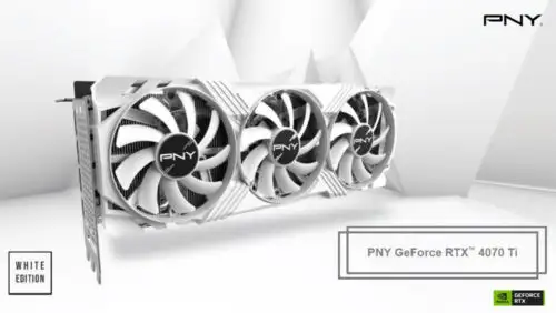 Pny Vdcrd Rtx4070 Ti 12Gb Trplfan White Pb Pny Gpu Verto Triple Fan White Editio