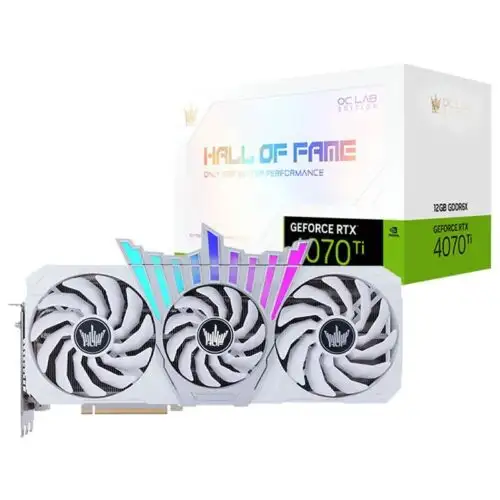 Galaxy Nvidia Geforce Rtx 4070Ti Hof Oc Lab Plus 12Gb Graphics Card