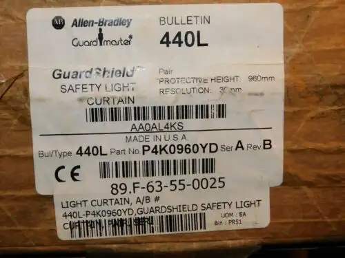 Allen Bradley Type 44Ol Safety Light Curtain 800Mm P4K0800Yd 2