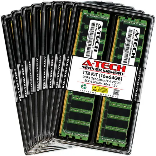 1Tb 16X 64Gb Pc4-2666 Lrdimm Qnap Tds-H2489Fu-4314-1Tb Memory Ram