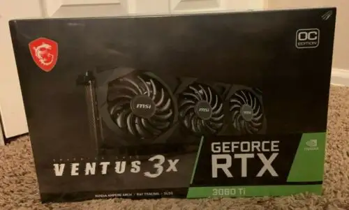 Msi Ventus3X Oc Geforce Rtx 3080 Ti 12Gb
