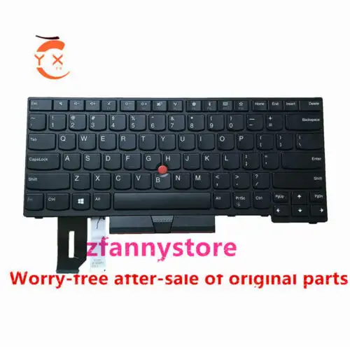 100Pcs For Lenovo Thinkpad E480 E485 L480 L380 Yoga T480S Us Layout Keyboard