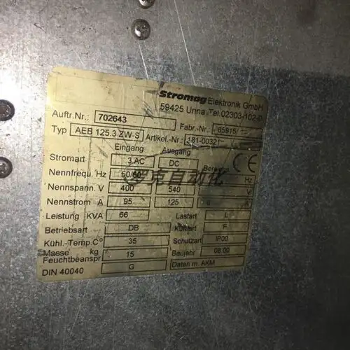 Aeb 125.3Zw-S / Aeb 125.3 Zw-S ?By Fedex Or Dhl )