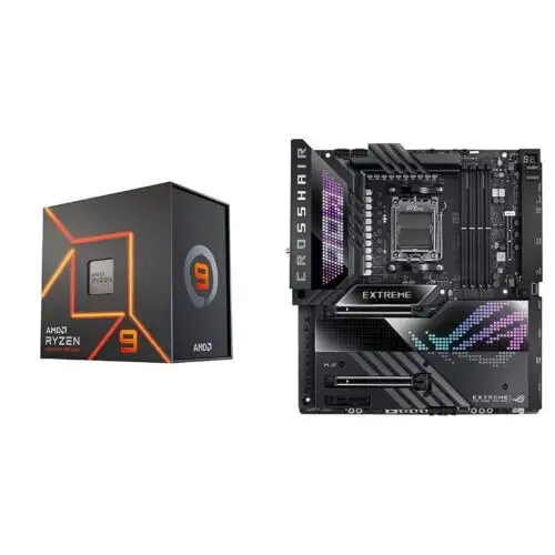Amd Ryzen 9 7900X 12-Core 24-Thread Unlocked Desktop Processor + Asus Rog Cro