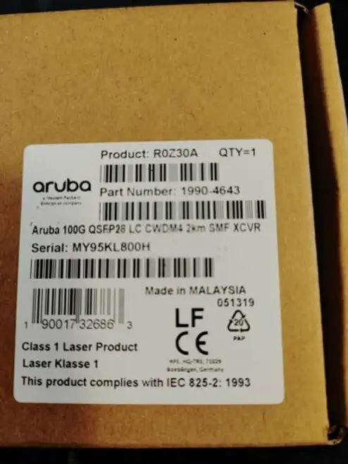 Hpe R0Z30A Aruba 100G Qsfp28 Lc Cwdm4 2Km Transceiver