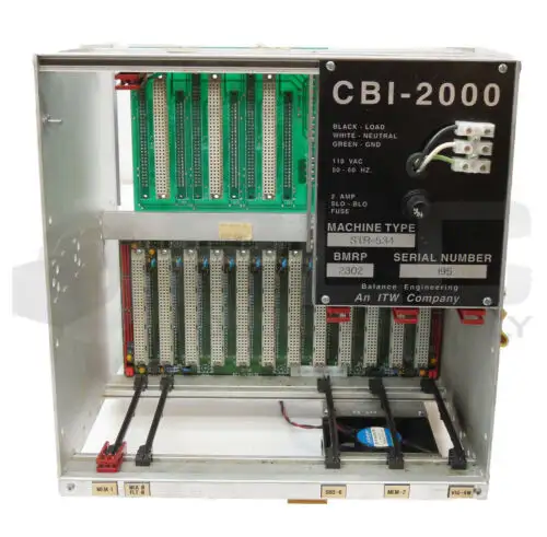 Balance Engineering Cbi-2000 Controller Slock Rack W/Map130-4001 Power Supply