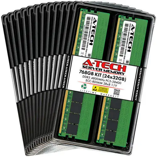 768Gb 24X32Gb Pc5-4800 Rdimm Hp Alletra 4110 4120 Memory Ram