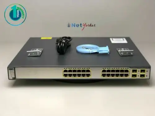 Cisco Ws-C3750G-24Ps-E 24 Port Poe Gigabit Switch - Same Day ping