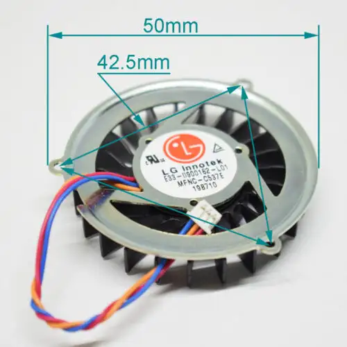 50Pcs Lg Innotek E33-0900162-L01 Mfnc-C537E 5010 5V 23 lame 3Pin Cpu Fan