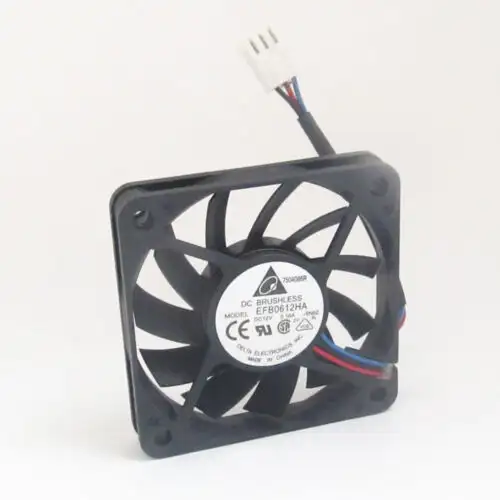 50Pz Delta Efb0612Ha 60X60X10Mm 6010 Dc12V 0.18A 3Pin connettore Dc ventola di raffreddamento