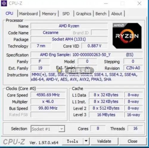 Amd R7-5700G Es Version 3.7G 8 Cores And 16 Threads Cpu Processor