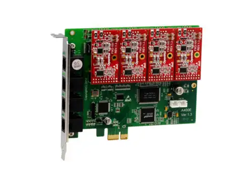 vox A400E04 A400E 4 Port Analog Pci-E Karte + 0 Fxs + 4 Fxo Pstn Festnetz