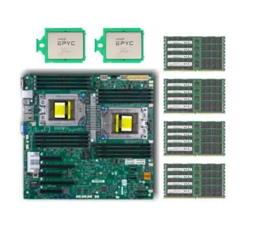1T (64Gb16)Sk Hynix Ddr4 2666Mhz Supermicro H11Dsi Motherboard Amd Epyc 7702