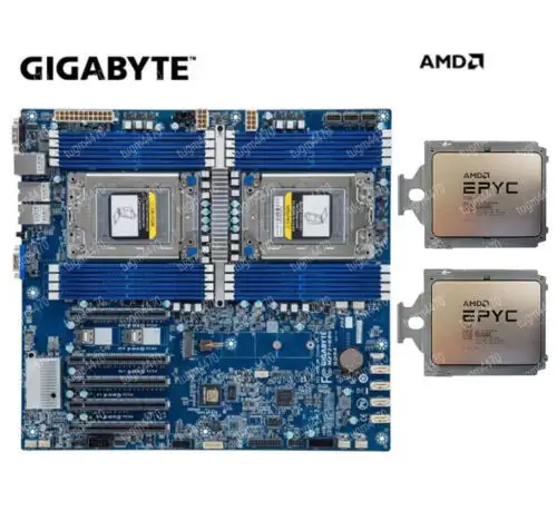 Amd Epyc 7T83 2+Gigabyte Mz72-Hbo Motherboard 64 Core 2.45Ghz Kombination