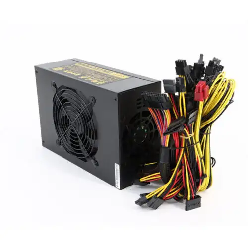 3Fans 2800W Modular Power Supply For 8 Gpu Atx Rig Mining Miner Psu