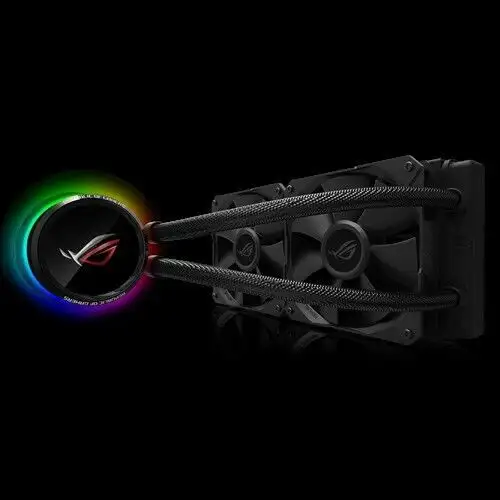 New Asus Rog Ryuo 240 Liquid Cpu Cooler Color Oled Rgb Dual 12Cm Radiator Fan