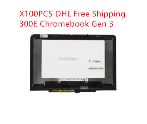 X100Pcs For Lenovo 300E Chromebook Gen 3 Touch Lcd Screen 5D11C95890 5D11C95891