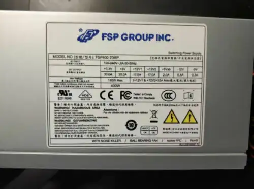 Fsp400-70Mp 400W 100-240V Power Supply