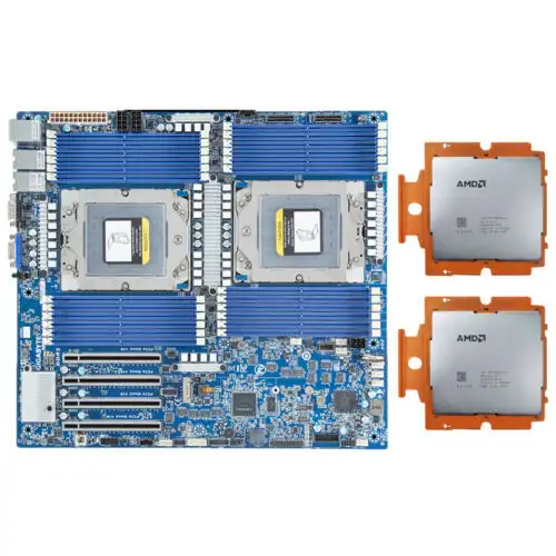 Gigabyte Mz73-Lm0 +2X Amd Epyc Genoa Sp5 Zen4 9654 96-Core 2.4Ghz Processor Qs
