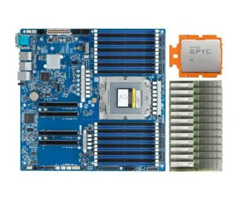 Amd Epyc Genoa 9654 96C/192T Sk Hnix Ddr5 768Gb(64Gb12) Gigabyte Mz33-Ar0