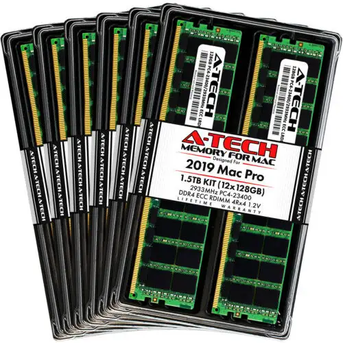 1.5Tb Max Kit 12X 128Gb Ddr4 2933 Lrdimm Memory Ram For Apple Mac Pro 2019 A1991