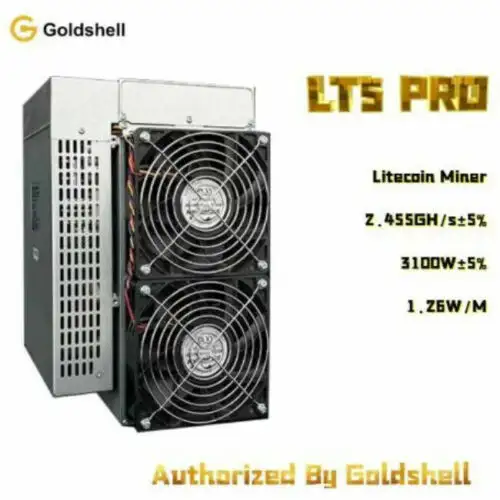 Nuovo minatore Litecoin Goldshell Lt5-Pro 2,45 Gh/S 3100W Scrypt per Ltc