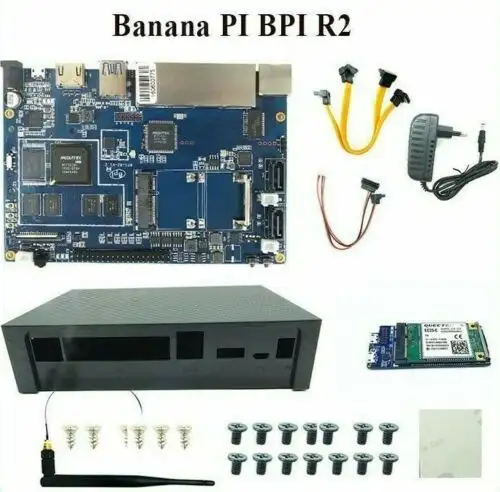 Banana Pi R2 Board Sata Usb Tf Card source Router Case Power Module Device