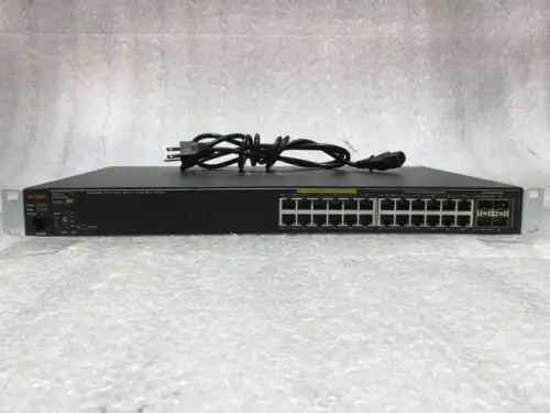 Aruba 2530-24G Poe+ J9773A Poe+ Switch + 4X Sfp Gigabit Ports Factory Reset