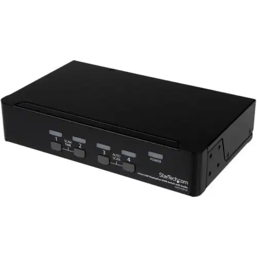 Startech 4 Port Usb Displayport Kvm Switch With Audio