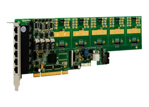 vox A2410P10 24 Port Analog Pci Karte Basiskarte + 1 Fxs400 + 0 Fxo400